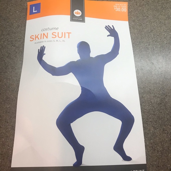 🆕Blue Man Skin Suit Halloween Costume - Picture 1 of 7
